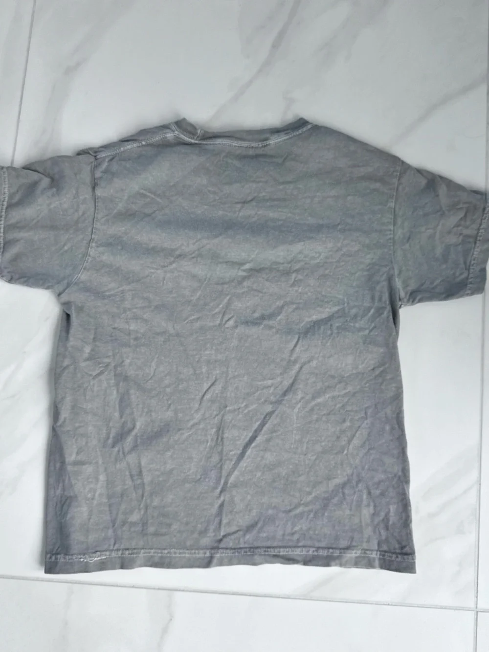 Drip gray T-Shirt with Small White Logo